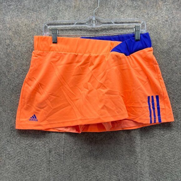 adidas Dresses & Skirts - Adidas Skirt Womens Medium Orange Blue Response Climalite Athletic Tennis Skort